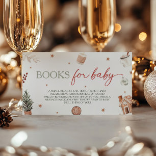 Santa Baby shower Boek Aanvraag Informatiekaartje