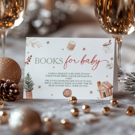 Santa Baby shower Boek Aanvraag Informatiekaartje
