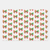 Santa Baby shower bow and Santa hat Christmas Inpakpapier Vel (Voorkant 3)