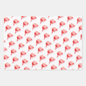 Santa Baby shower bow and Santa hat Christmas Inpakpapier Vel (Voorkant 2)