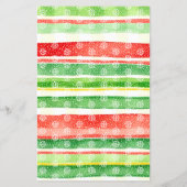 Santa Baby shower bow, Santa hat Baby Bingo game Flyer (Achterkant)