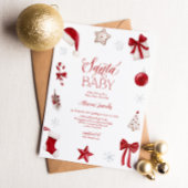 Santa Baby Shower Christmas Festive Kaart