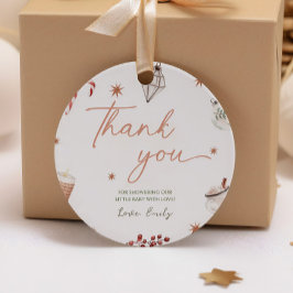 Santa Baby shower Christmas Gift Label