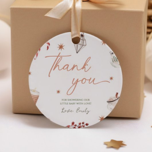 Santa Baby shower Christmas Gift Label