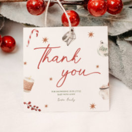 Santa Baby shower Christmas Gift Label