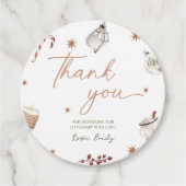 Santa Baby shower Christmas Gift Label (Voorkant)