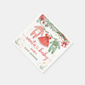 Santa Baby shower Christmas Girl Papier servet (Hoek)
