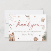 Santa Baby shower Dank u kaart (Voorkant)
