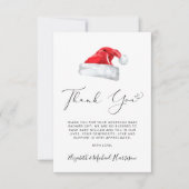 Santa Baby shower Dank u kaart (Voorkant)