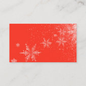 Santa Baby Shower Girl Diaper Raffle Informatiekaartje (Achterkant)