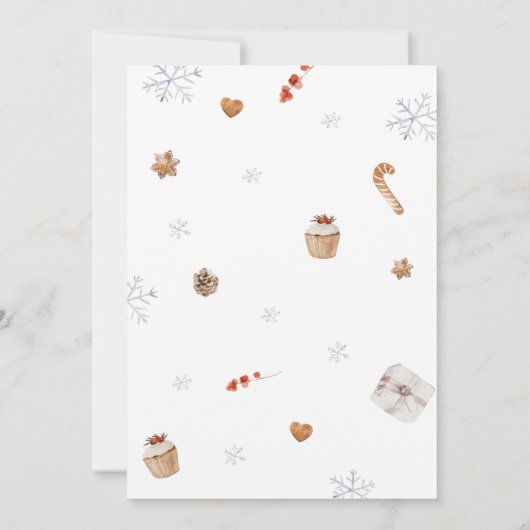 Santa Baby shower Kaart (Achterkant)