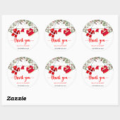 Santa Baby shower, kerst Baby shower Ronde Sticker (Vel)