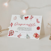 Santa Baby shower Luier Raffle Informatiekaartje