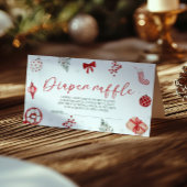 Santa Baby shower Luier Raffle Informatiekaartje