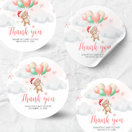 Santa Baby shower Ronde Sticker