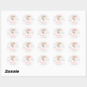 Santa Baby shower Ronde Sticker (Vel)