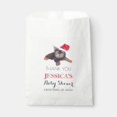 Santa Baby shower Rood Schattige eenvoudig Dank u Bedankzakje (Voorkant)