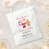 Santa Baby shower Rood Schattige eenvoudig Dank u Bedankzakje (Geknipt)