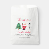 Santa Baby shower Rood Schattige eenvoudig Dank u Bedankzakje (Voorkant)