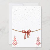 Santa Baby Shower Uitnodiging (Achterkant)