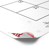 Santa Baby shower vervaldatum kalender Poster (Hoek)