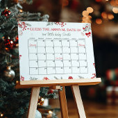 Santa Baby shower vervaldatum kalender Poster