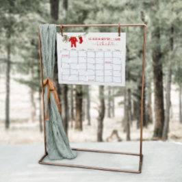 Santa Baby shower vervaldatum kalender spel teken Poster