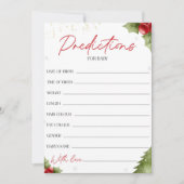 Santa Baby shower voorspellingen voor Baby Kaart (Voorkant)