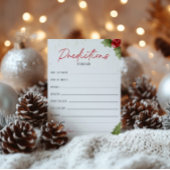 Santa Baby shower voorspellingen voor Baby Kaart