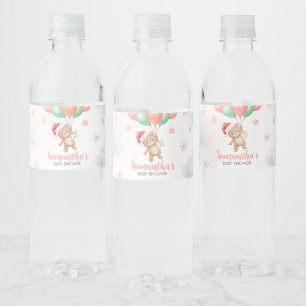 Santa Baby shower Waterfles Etiket