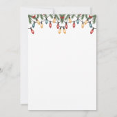 Santa Baby shower Waterverf Winter Baby shower Kaart (Achterkant)