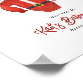 Santa Baby shower Welkom Poster (Hoek)