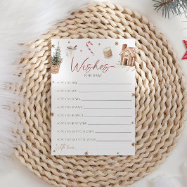 Santa Baby shower wenst Baby Kaart