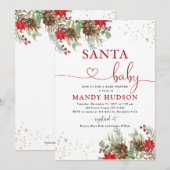 Santa Baby Uitnodiging (Voorkant / Achterkant)