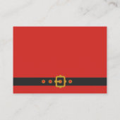 Santa Baby Vakantie Baby Shower Display Shower Informatiekaartje (Achterkant)