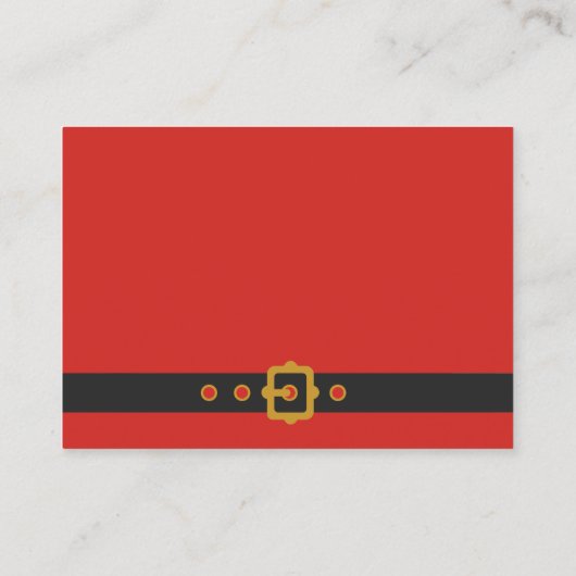 Santa Baby Vakantie Baby Shower Display Shower Informatiekaartje (Achterkant)