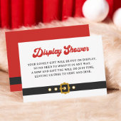 Santa Baby Vakantie Baby Shower Display Shower Informatiekaartje