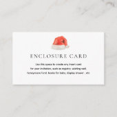 Santa Baby Vakantie Baby Shower Op Maat Informatiekaartje (Voorkant)