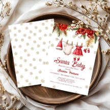 Santa Baby Vakantie Winter Baby Kleding baby showe