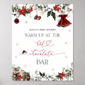 Santa Baby  Warm je op bij de hete chocoladebar  Poster (Voorkant)