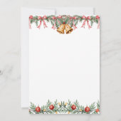 Santa Baby Waterverf Rode Kerst Baby shower Kaart (Achterkant)