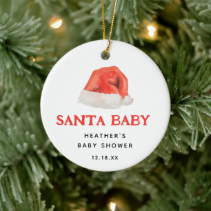 Santa Baby  Winter Baby shower Cadeaus Keramisch Ornament