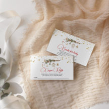 Santa Baby Winter baby shower Luier Raffle Ticket