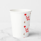 Santa Baby Winter Baby shower Papieren Bekers (Rechts)