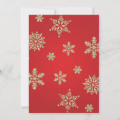 Santa Baby Winter Baby shower Uitnodiging (Achterkant)