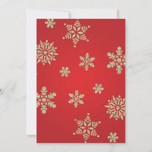 Santa Baby Winter Baby shower Uitnodiging (Achterkant)