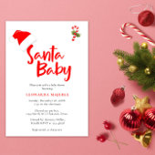 Santa Baby Winter Baby shower Uitnodiging