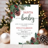 Santa Baby Winter Baby shower Uitnodiging