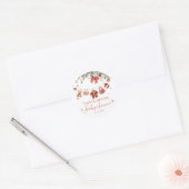 Santa Baby Winter Christmas Baby Shower Sticker  (Envelop)
