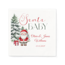 Santa Baby Winter Christmas Baby shower Welkom